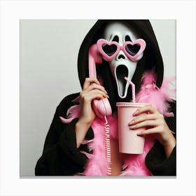 Scream pink Canvas Print