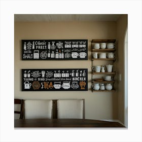 Chalkboard Wall Art Canvas Print