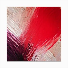 Red textured art Canvas Print