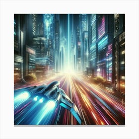 Futuristic City Canvas Print