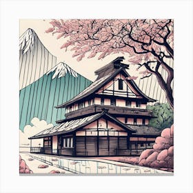 Japanese Pagoda 4 Canvas Print