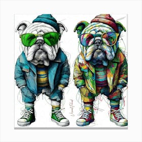 Urban Bulldog Vagrants Canvas Print