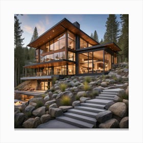 Tahoe House Canvas Print