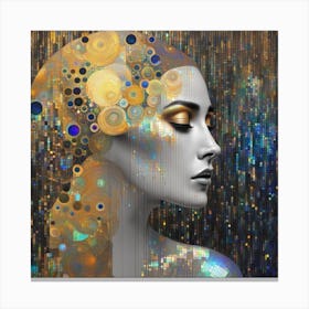 klimt tribute lady Canvas Print