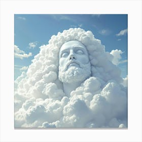 Jesus In The Clouds Canvas Print