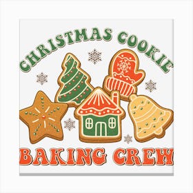 Christmas Cookie Baking Crew Canvas Print