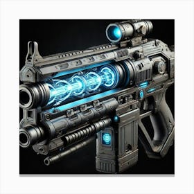 Titan Vanguard Plasma Rifle Canvas Print