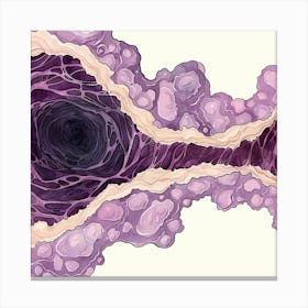 Cell Structure Illustration Canvas Print