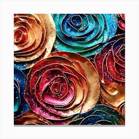 Paper Roses 1 Canvas Print