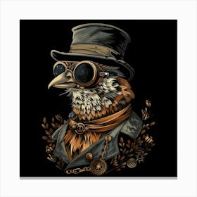 Steampunk Bird 12 Canvas Print