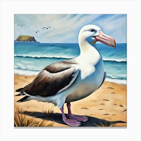 Albatross bird painting 1 Canvas Print