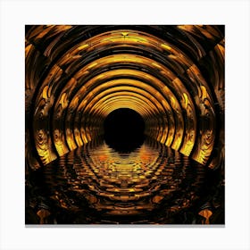 Golden Tunnel Canvas Print