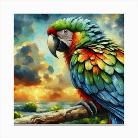 Parrot of Amazon parrot 1 Canvas Print