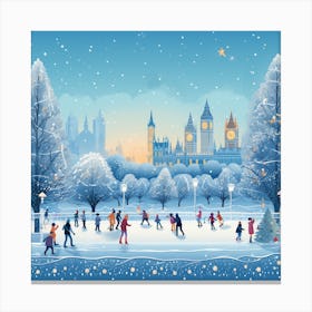 Christmas In London Canvas Print