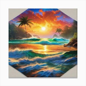 paradise beach 3 Canvas Print