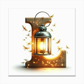 Funny Alpabet - L (Lantern) Canvas Print