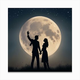 He Promised the Moon Canvas Print