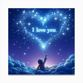 I Love You 4 Canvas Print