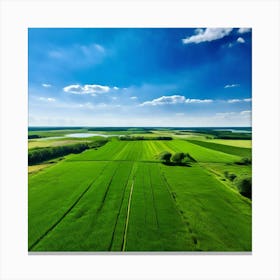 Grass Peace Air Structure Pasture Soy Bean High Country Rural Green Farm Overhead Natur (9) Canvas Print