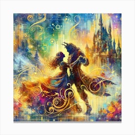 A Beauty And A Beast Dance 2 Canvas Print