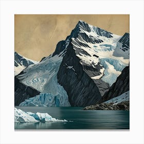 Glaciers In Antarctica Canvas Print