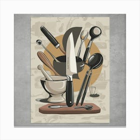 Kitchen Utensils 6 Canvas Print