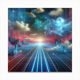 Futuristic Space 1 Canvas Print