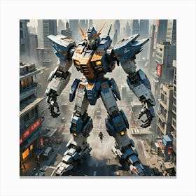 Gundam 00 Canvas Print