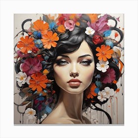 Flower Girl 9 Canvas Print