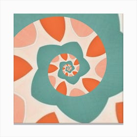Spiral Flower Canvas Print