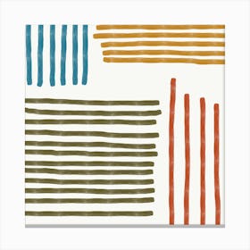 Abstract Stripes Canvas Print