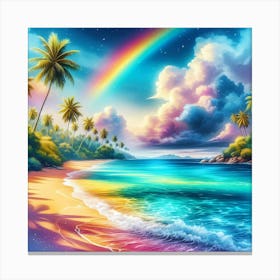 Rainbow Beach Canvas Print