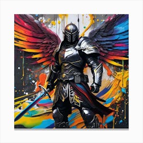 Knight With Wings 1 Canvas Print