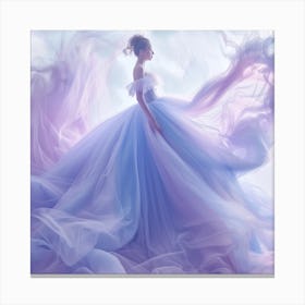 Dreamy Wedding Dress Canvas Print