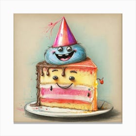 Birthday Cake 14 Canvas Print