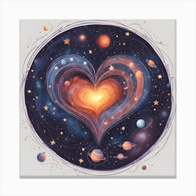 Heart Of Space Canvas Print