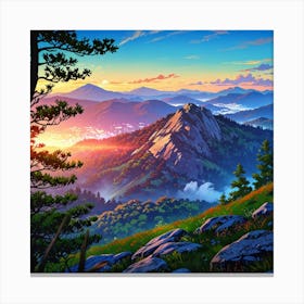 Mountain Landscape 8 Canvas Print