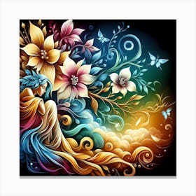 Flora And Fauna 6 Canvas Print