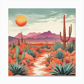 Desert Landscape Canvas Print art print Canvas Print