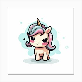 Cute Unicorn 176 Canvas Print