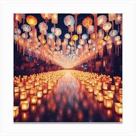 Chinese Lanterns Canvas Print