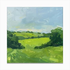 Green Fields Canvas Print