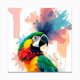 Colorful Parrot 4 Canvas Print