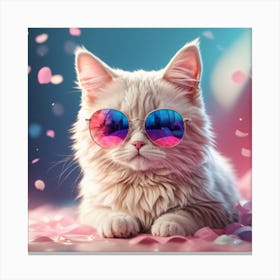 Cat In Sunglasses 2 Canvas Print