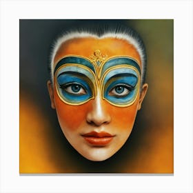 Mask Of A Woman Canvas Print