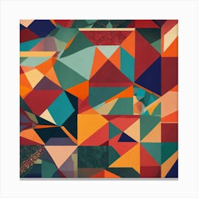 Abstract Geometric Patterns In Bold Canvas Print