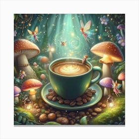 Fairy Coffee 3 Canvas Print