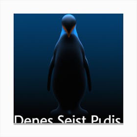 Alien Penguin Canvas Print