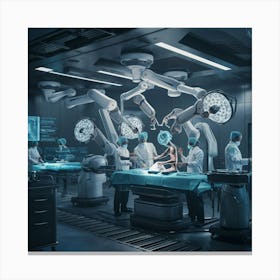 Robots In The Operating Room 1 Canvas Print