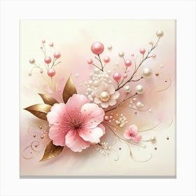 Sakura Flower Wallpaper Canvas Print